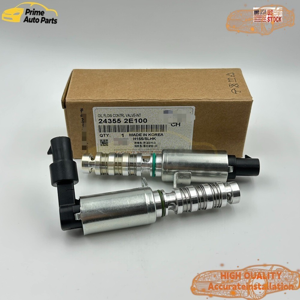 2x Variable Valve Timing VVT Solenoid For Hyundai Elantra Tucson Kia Forte5 Soul