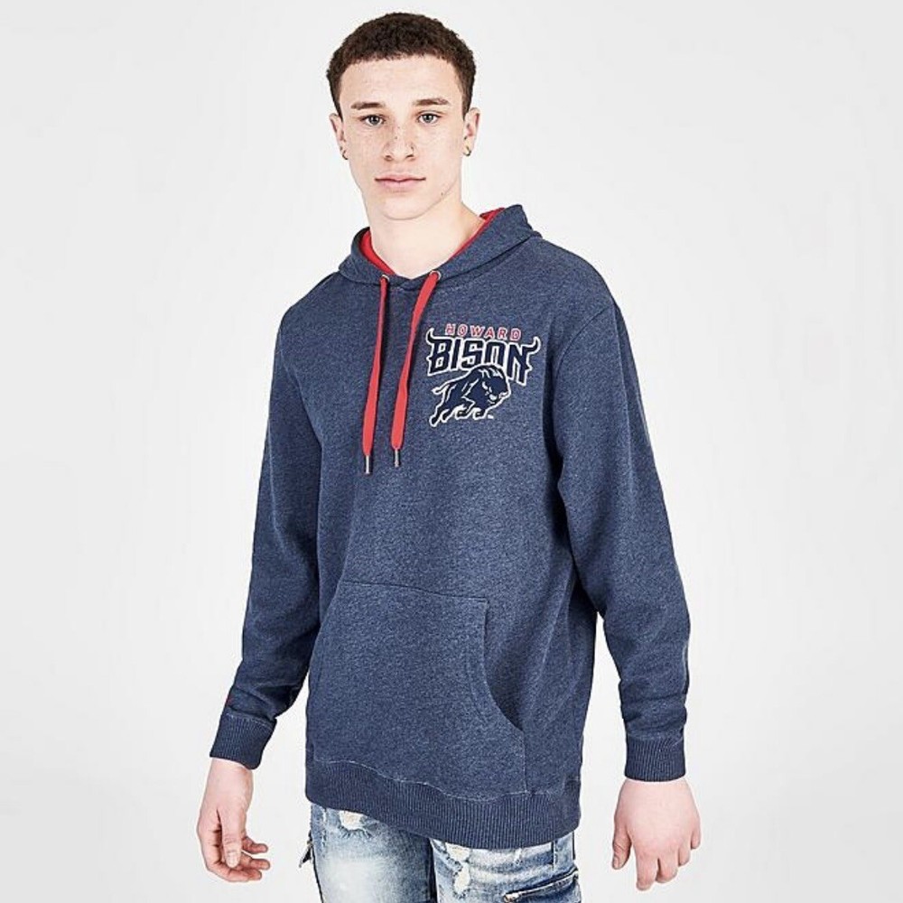 Mitchell & Ness NCAA Howard Bison Men's Pullover Hoodie Sweatshirt Size Medium M