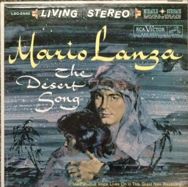 Mario Lanza - Desert Song - Used Vinyl Record - T16280A