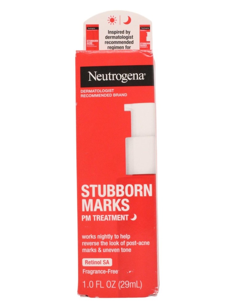 Neutrogena Stubborn Marks PM Treatment with Retinol SA, Fragrance-Free, 1 fl oz
