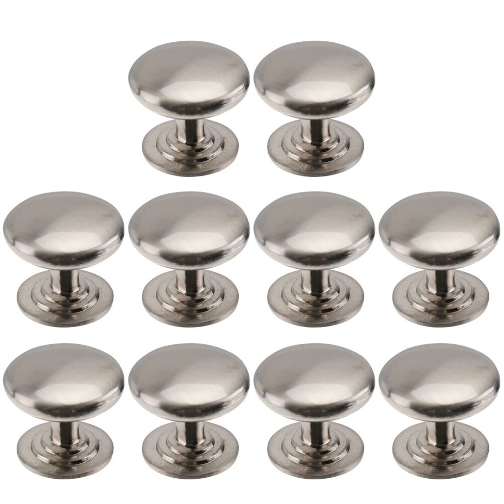 10PCS Round Style Bedroom Door Cabinet Drawer Knob Pull Handle Single