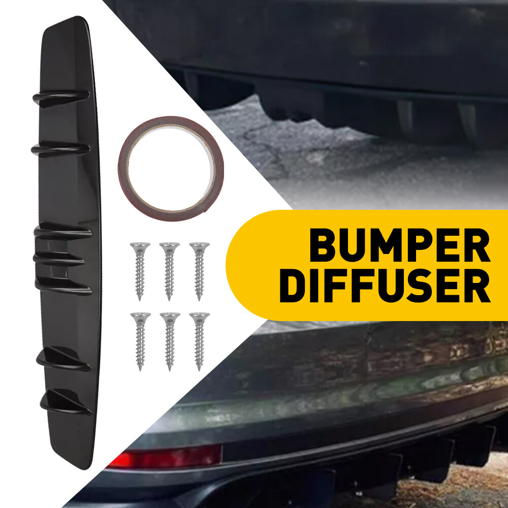 Mercedes C250 C300 Gloss Black Rear Bumper Lip Spoiler Valance Diffuser