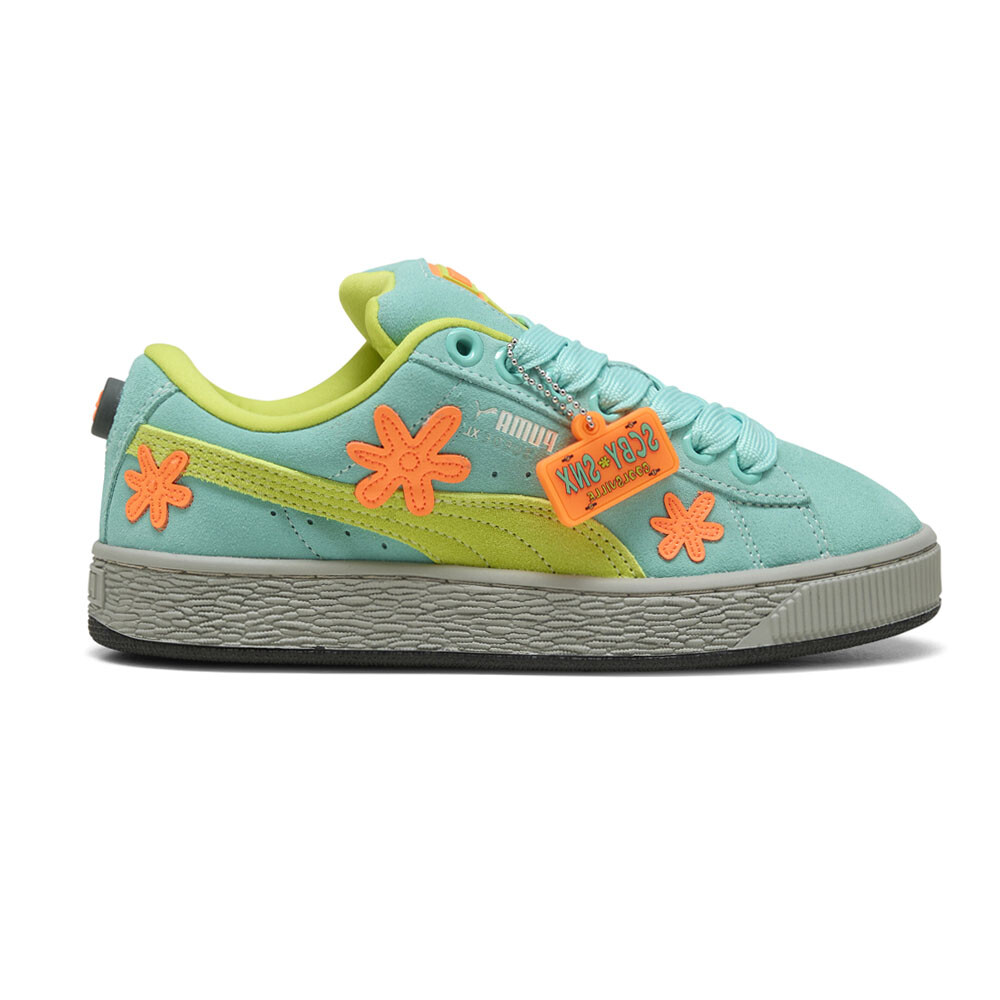 Puma Scooby Doo Suede XL Boys Green Sneakers Casual Shoes 40079201