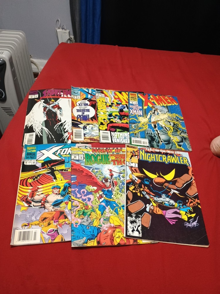 X-Men Comics from the 90's Includes Issues ft. Wolverine, Storm, Rogue, Cyclops.
