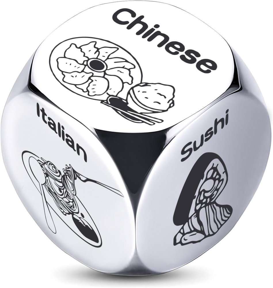 Funny Valentines Day Gifts for Him Her  Deciding Dinner DieUnique Gift-image