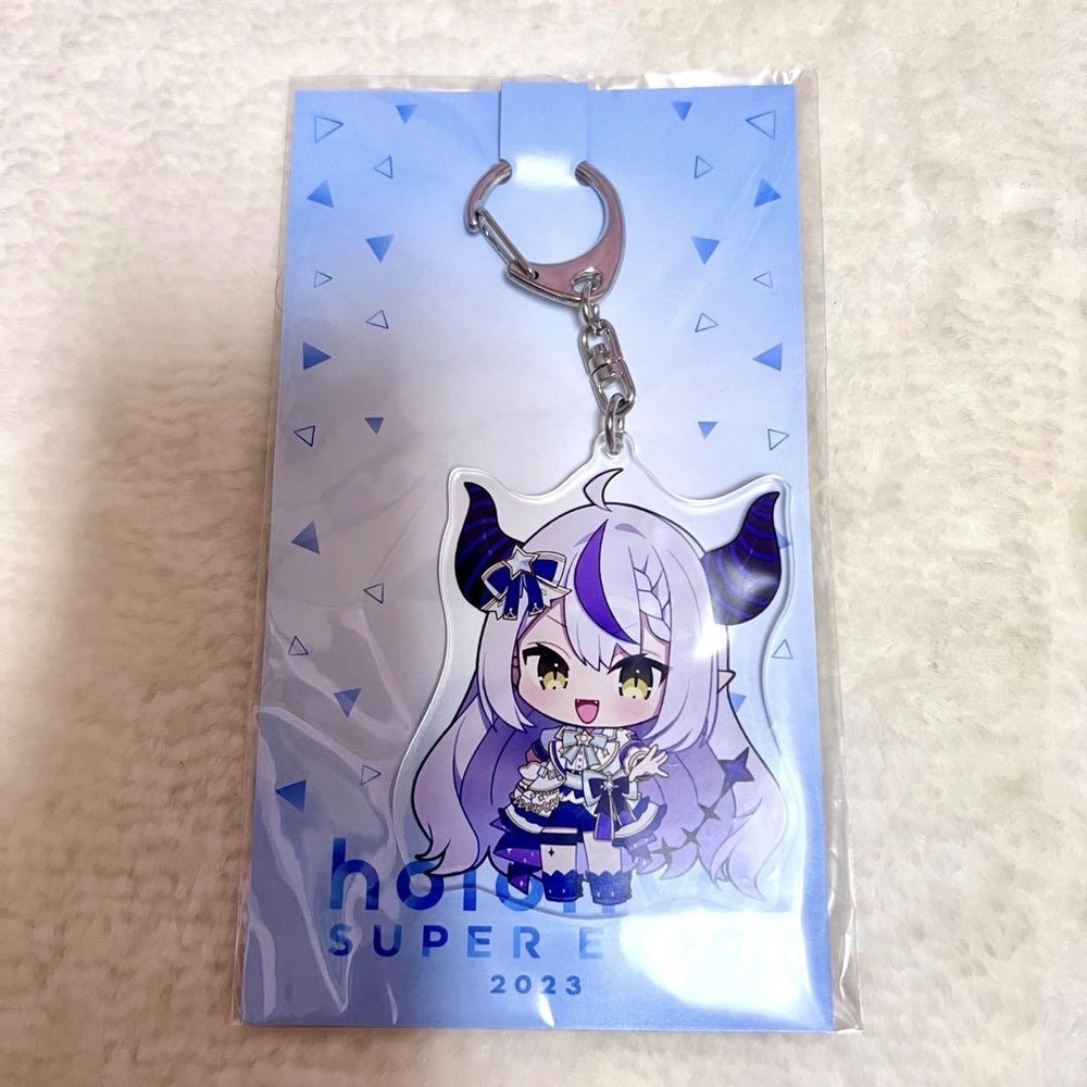 Hololive Laplace Darkness Acrylic Keychain with Bright Costume Design