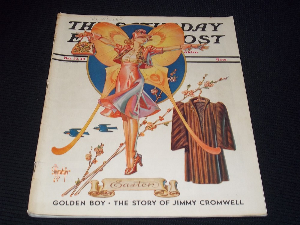 1940 MARCH 23 SATURDAY EVENING POST MAGAZINE - J.C. LEYENDECKER EASTER - H 5026