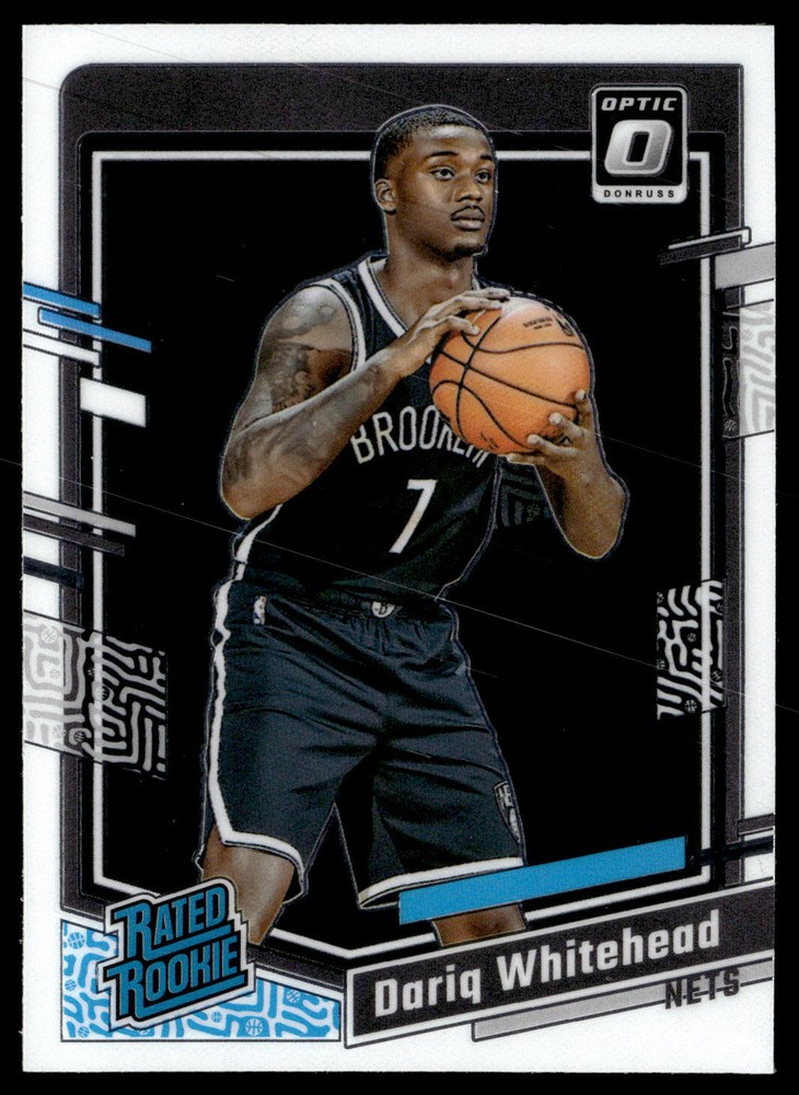 2023-24 Donruss Optic Dariq Whitehead #230 Choice Rookie Card Brooklyn Nets Basketball Collectible