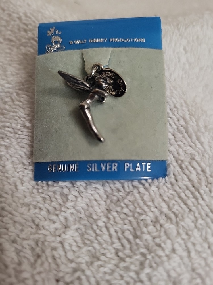 Vintage Disney World Sterling Silver Tinkerbell Charm Pendant