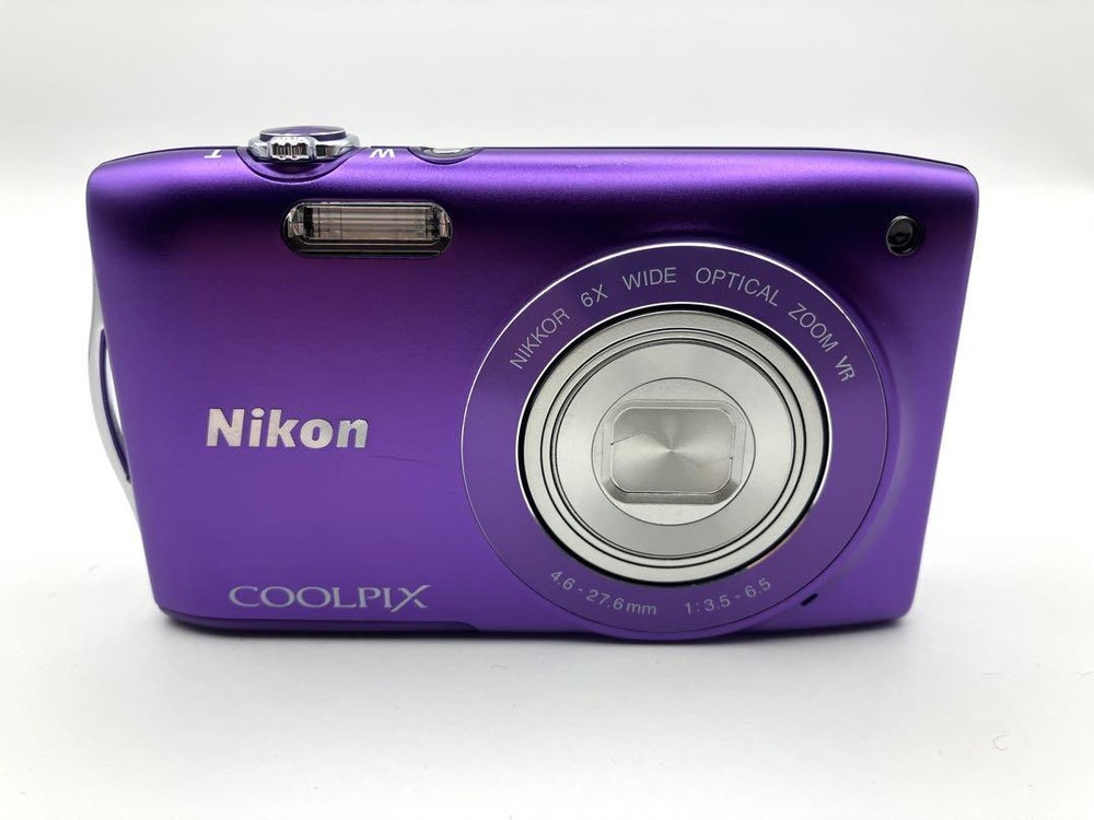 Nikon Coolpix S3300 Purple 6X Light Zoom