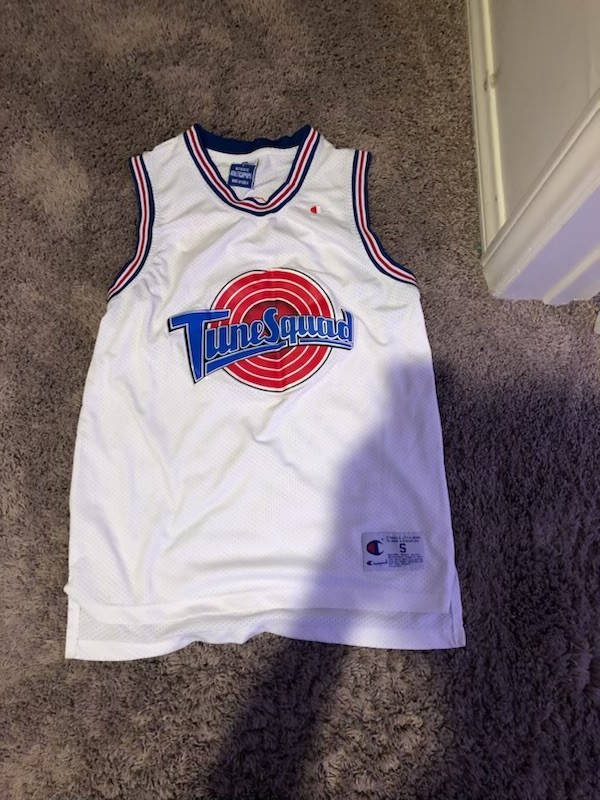 Vintage Tune Squad Basketball Jersey. 2000s mesh jersey type look. Lola Bunny.