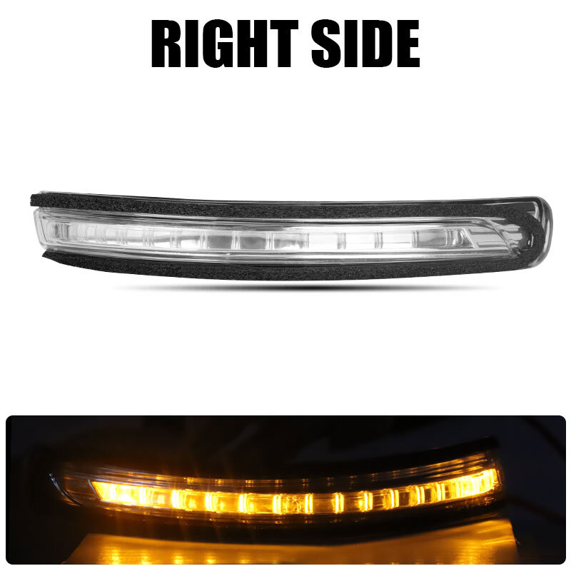 Right Passenger Mirror LED Turn Signal Light for 2012-2017 Kia Rio