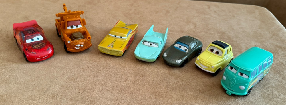 Lot of 7 Disney Pixar Cars 2006 Mcdonalds Happy Meal Toys Filmore Ramone
