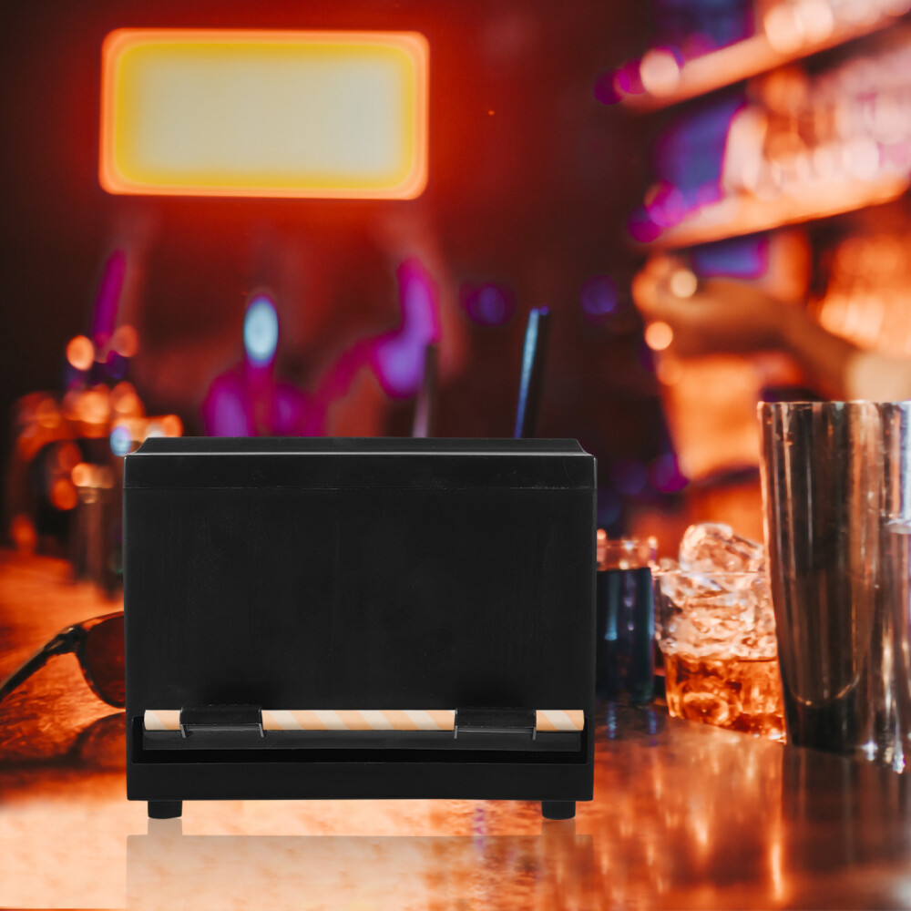 Straw Dispenser Holder for Countertops Pencils Storage Travel Cafes  