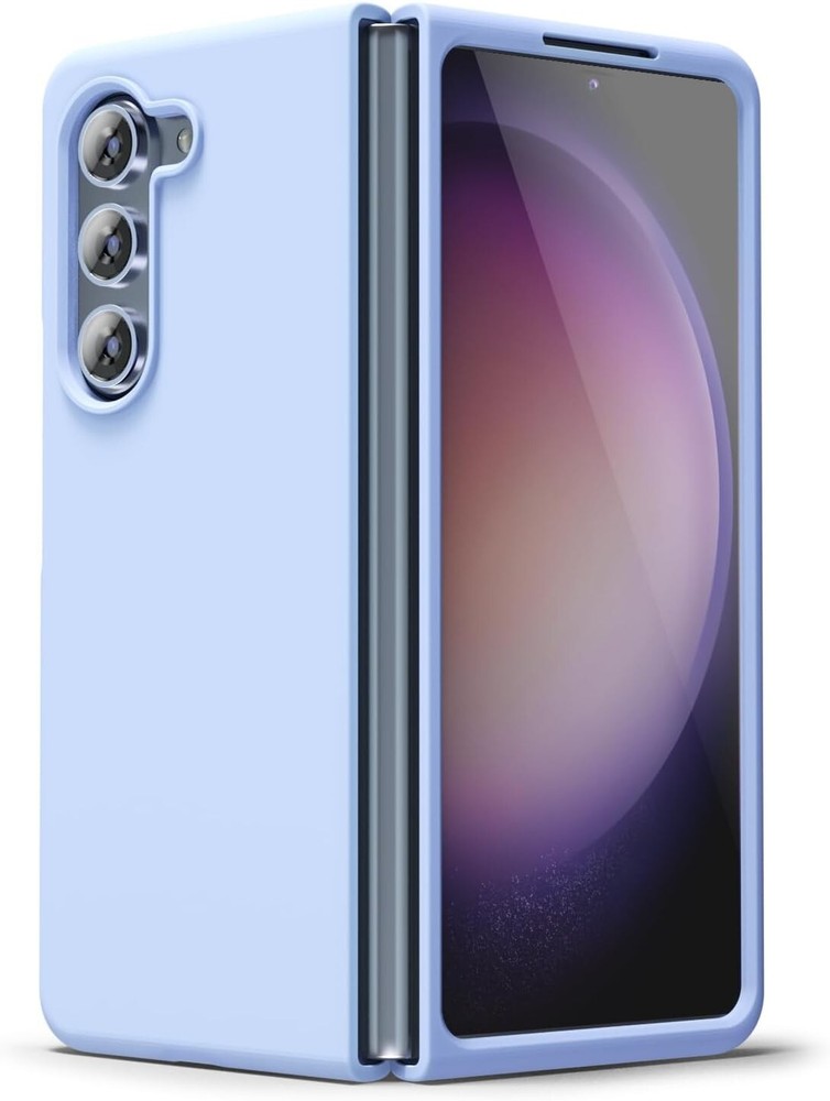 For Samsung Galaxy Z Fold 5 5G Case with Soft Rubber Protective Smooth Gel Cover