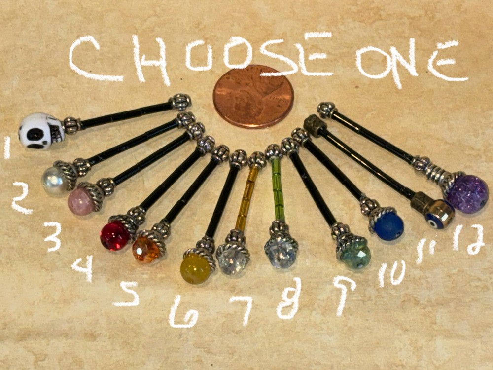 CHOOSE ONE Miniature handmade scepter wand staff Magic Wizard Potter Dollhouse
