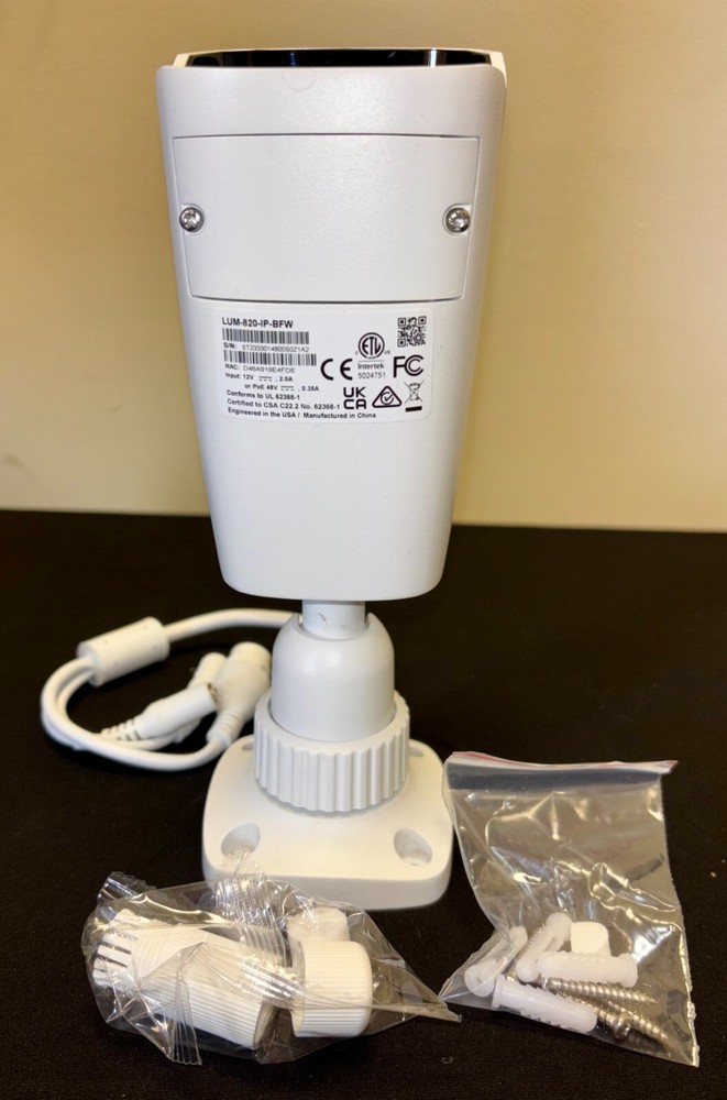 LUMA LUM-820-IP-BFW Outdoor Security Camera with Night Vision