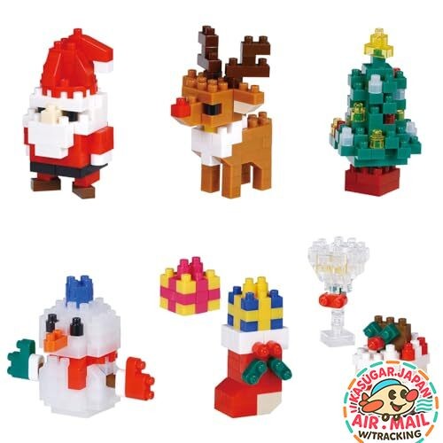 nanoblock Mini Nano Christmas BOX 6pcs Set fm Japan w/Tracking