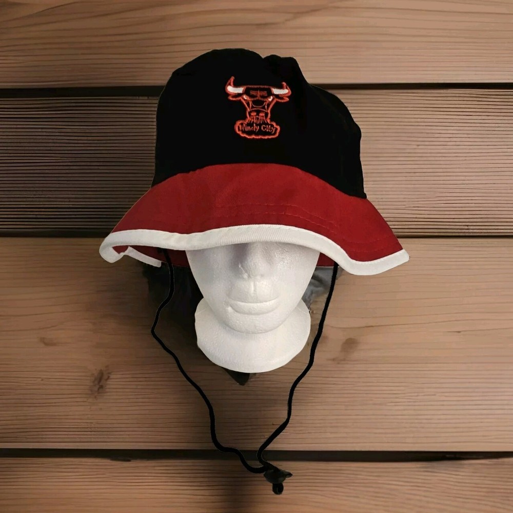 Chicago Bulls New Era Bucket Fishing Hat Cap Hardwood Classics NBA Size Large