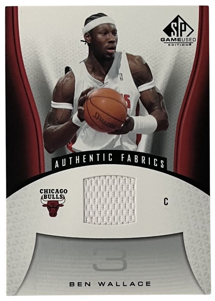 2006 SP Game Used #125 Ben Wallace Chicago Bulls Card  