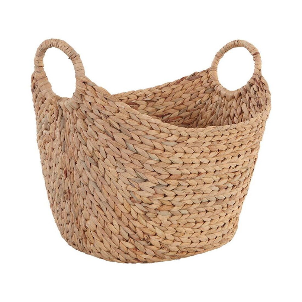 Better Homes Gardens Oversized Natural Water Hyacinth Woven Boat Basket