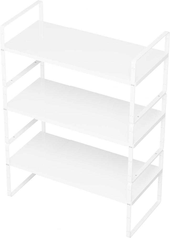 Adjustable Expandable Shelf Organizer for Kitchen Cabinets & Spice Storage  