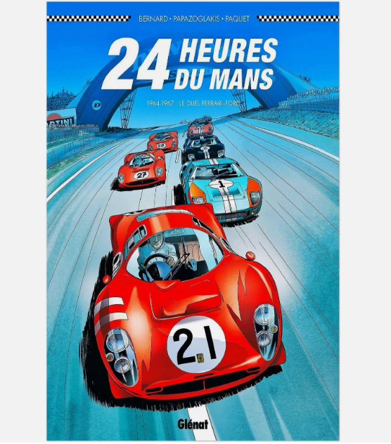 24 Heures Le Mans - 1964-1967 - Vintage Racing Travel Poster - Auto Poster