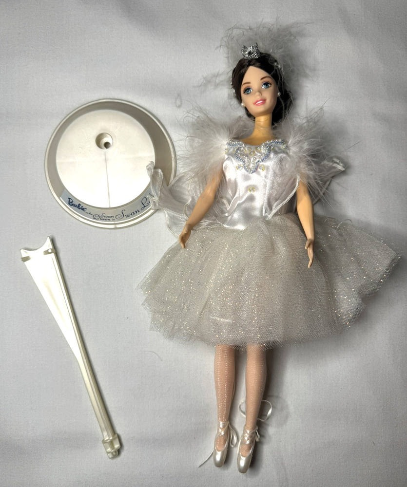 Barbie Swan Lake Swan Queen 12-Inch Doll with Display Stand
