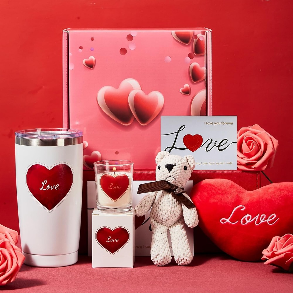 Valentines Day Gift Basket for Her,Valentine Gift Set for Women Gifts Box for Gi-image