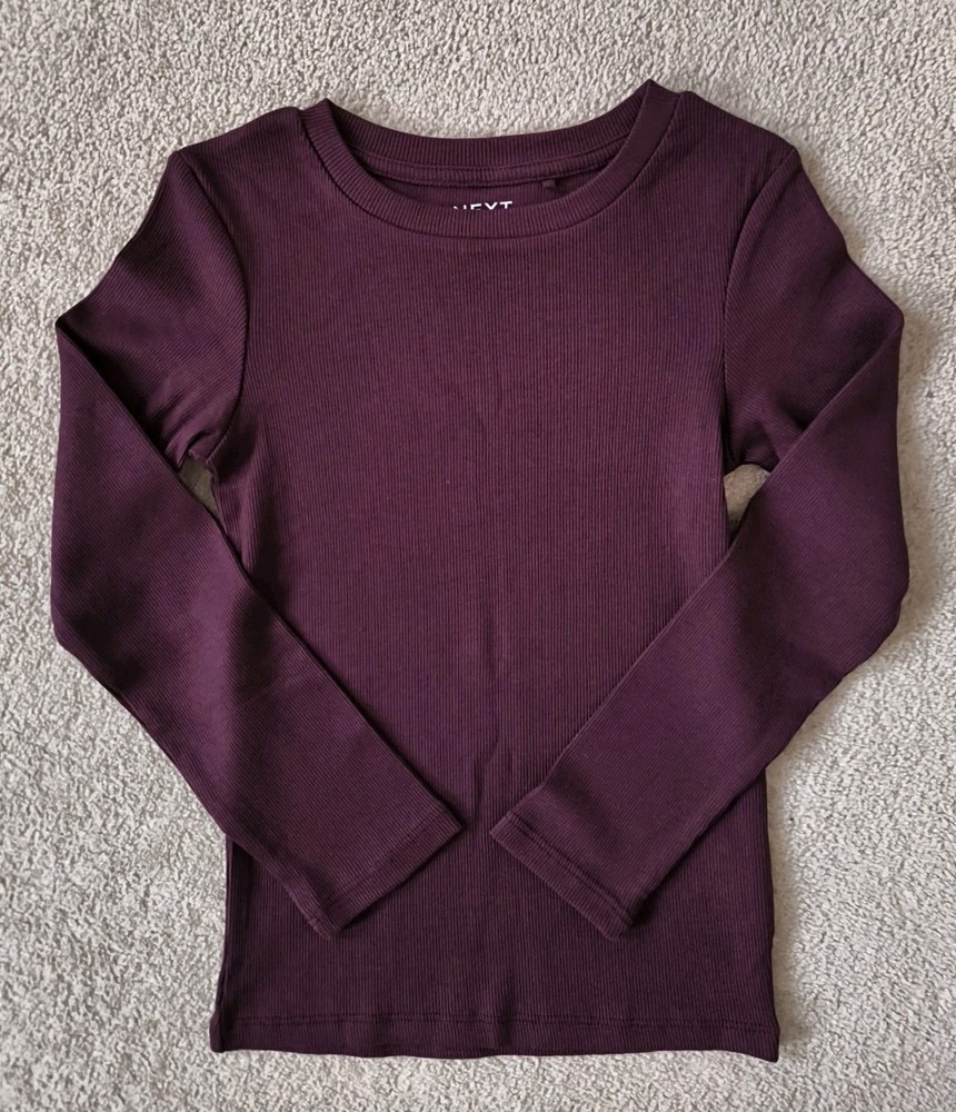Girl's Ribbed Long Sleeved Top 8yrs