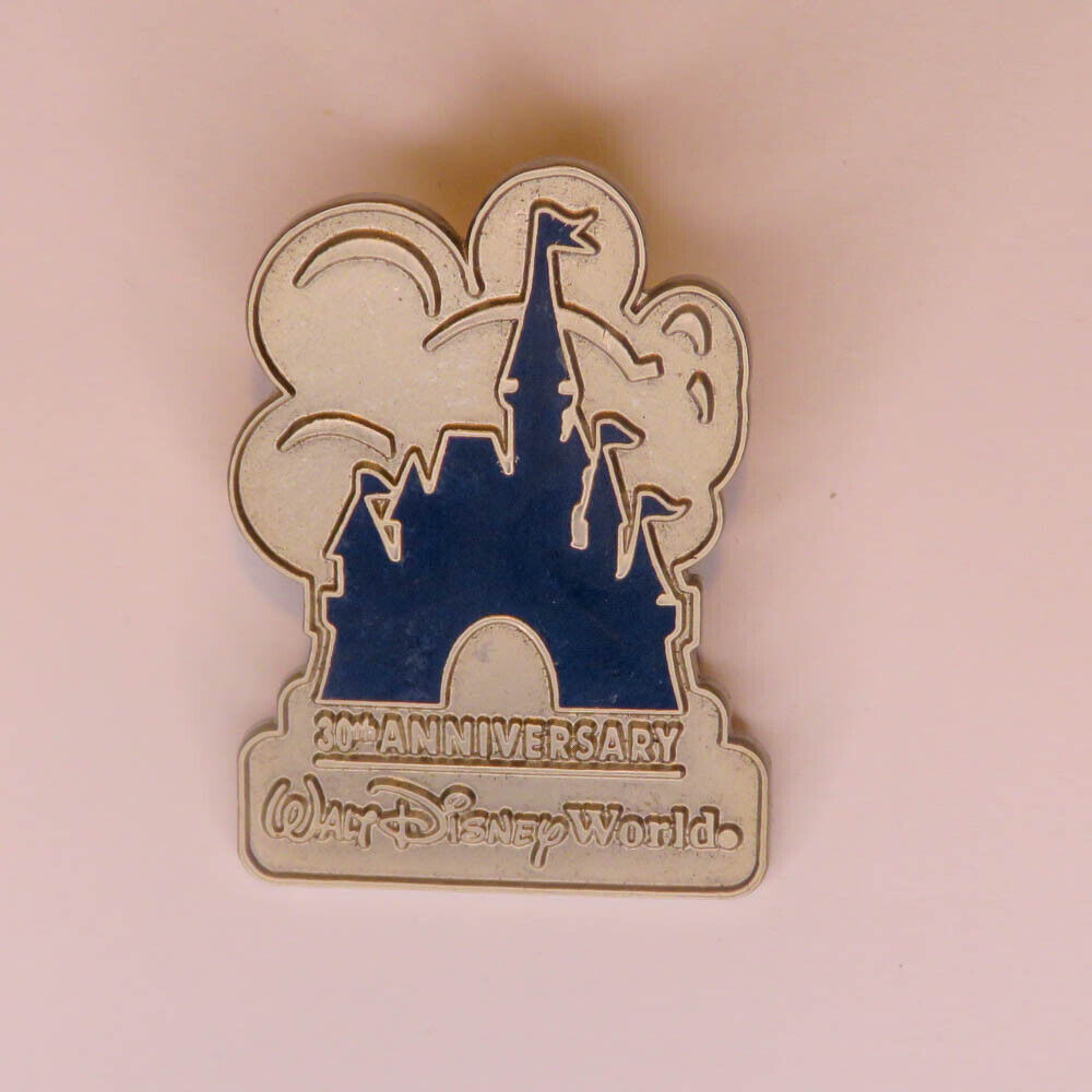 Disney   Blue Cinderella Castle  30th Anniversary Pin