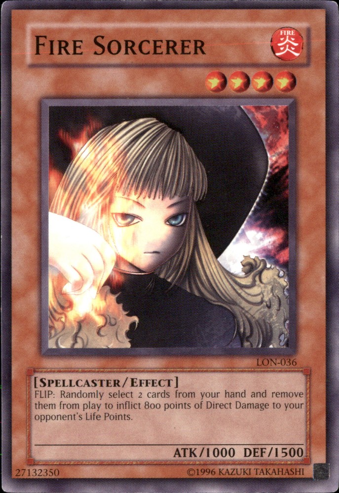 Fire Sorcerer LON-036 Yu-Gi-Oh Trading Card