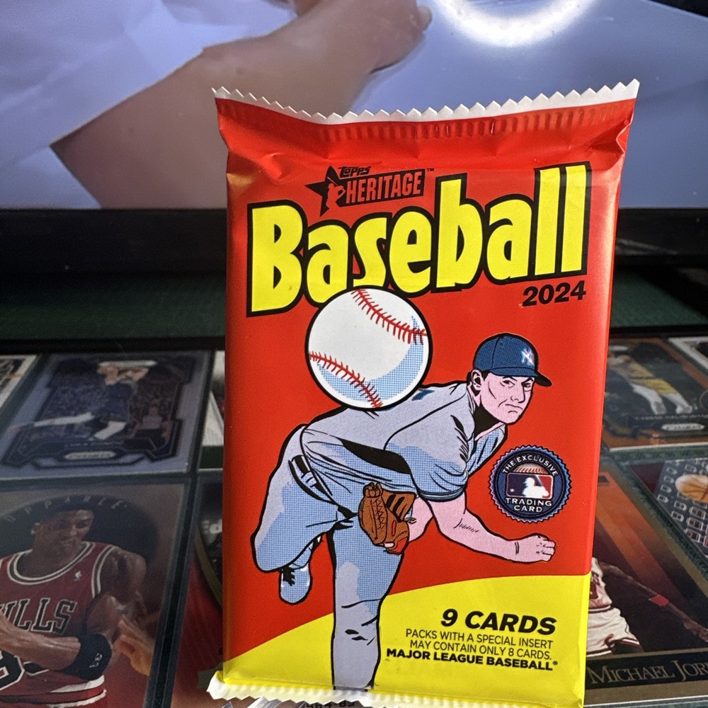 2024 Topps Heritage Baseball Retail Box Factory Sealed Pack