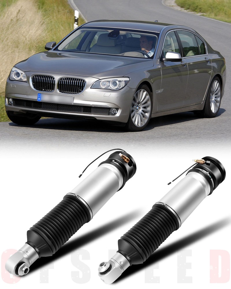Rear Pair Air Suspension Shock Struts For BMW E65 E66 745i 745Li 760Li 750Li EDC