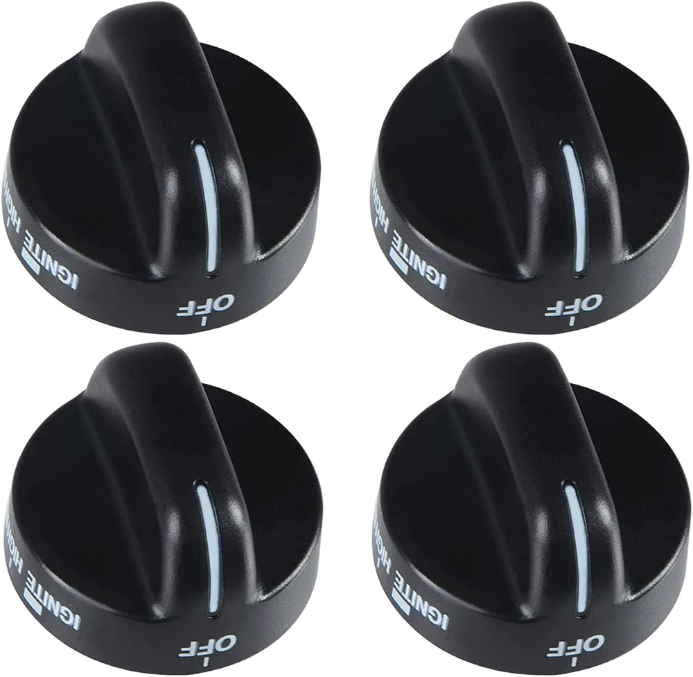 Whirlpool Gas Stove Range Control Knobs 4-Pack WP8273103 AP6012363 Replacement