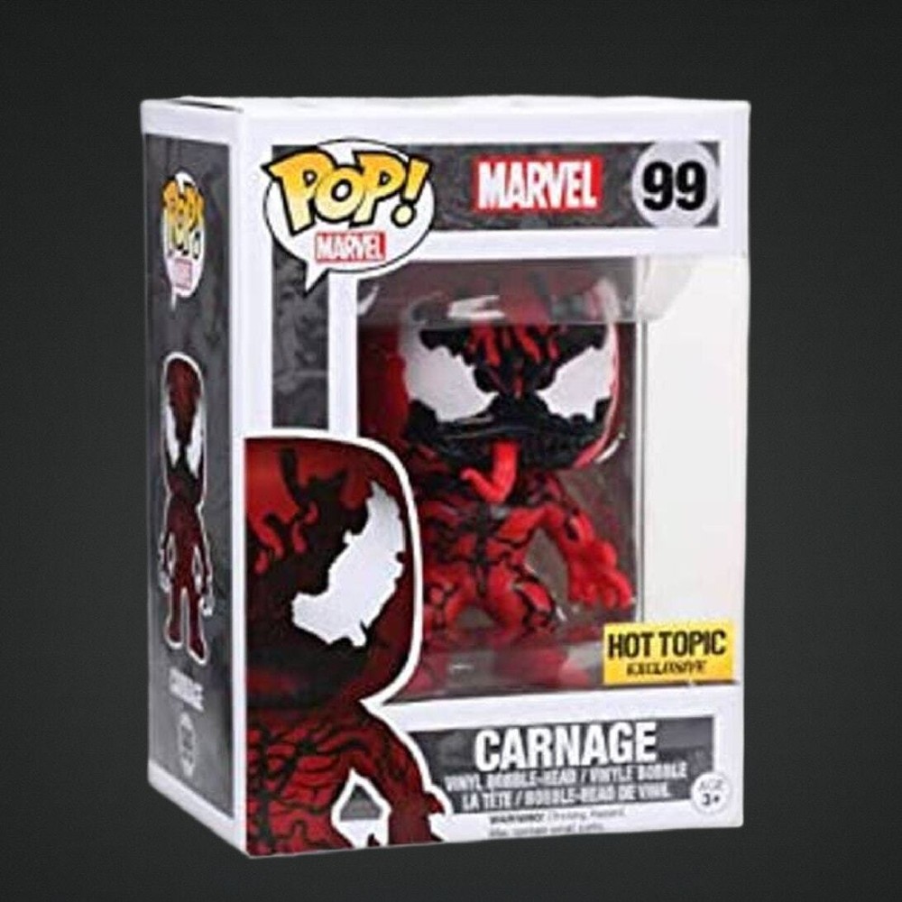 Marvel Carnage hot topic exclusive funko Pop (box damage)