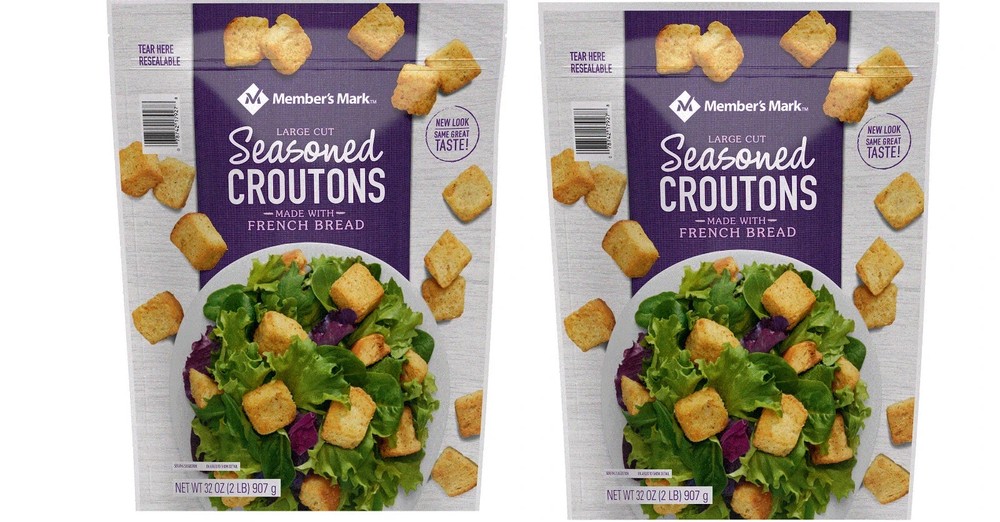 2 Pack Members Mark Seasoned Croutons 32 oz Great Value