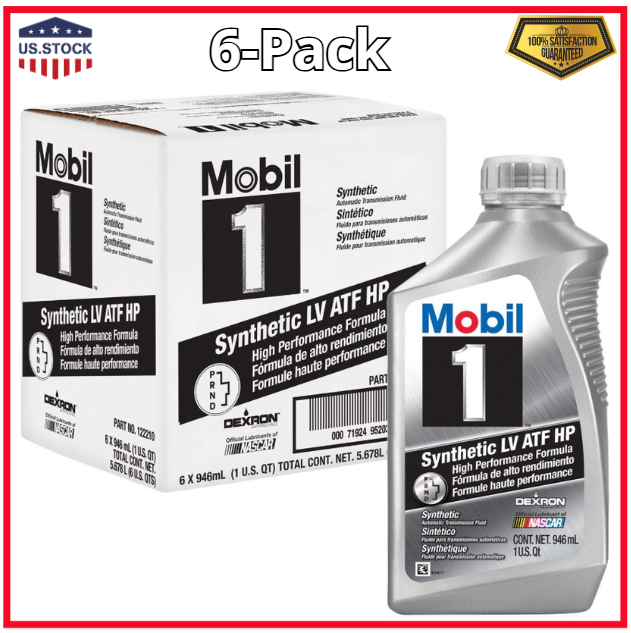 6-Pack High Performance Full Synthetic LV Automatic Transmission Fluid HP, 1qt