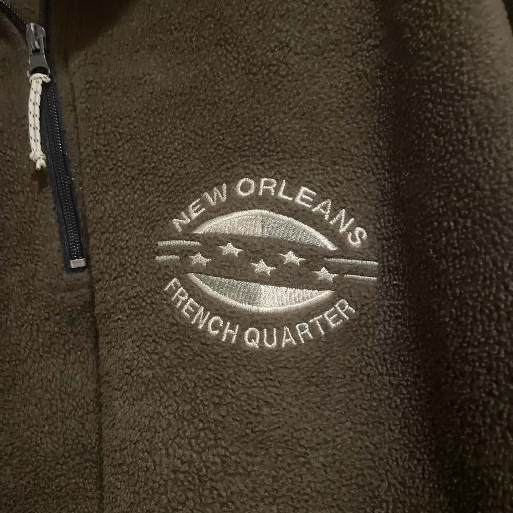 Mens Fleece Khaki Sweatshirt by Kanu Sport Inspired by New Orleans French Quarter in Size XL for Comfort and Style