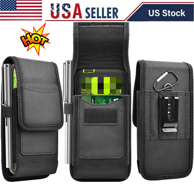 For Samsung A15 A25 A35 A55 A14 A16 A06 Case Nylon Belt Clip Holster Phone Pouch