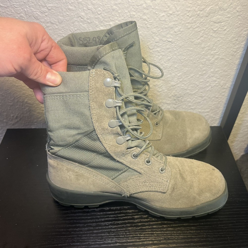 UFCW Vibram Military Combat Boots USA Made ASTMF2413-11 Men’s Size 6W Army Green