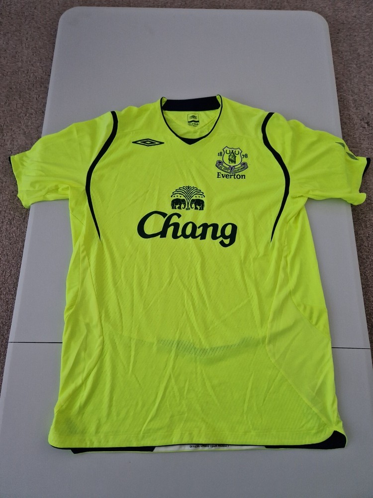 Vintage Everton FC 2008-2009 Large Men's Third Football Jersey by Umbro Toffees