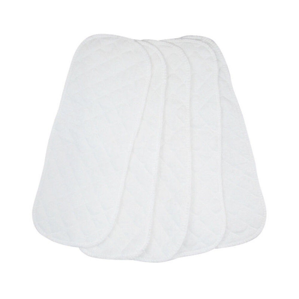 5Pcs Cotton Cloth Baby Diapers Inserts Liners 3 Layers Reusable Newborn Nappy I