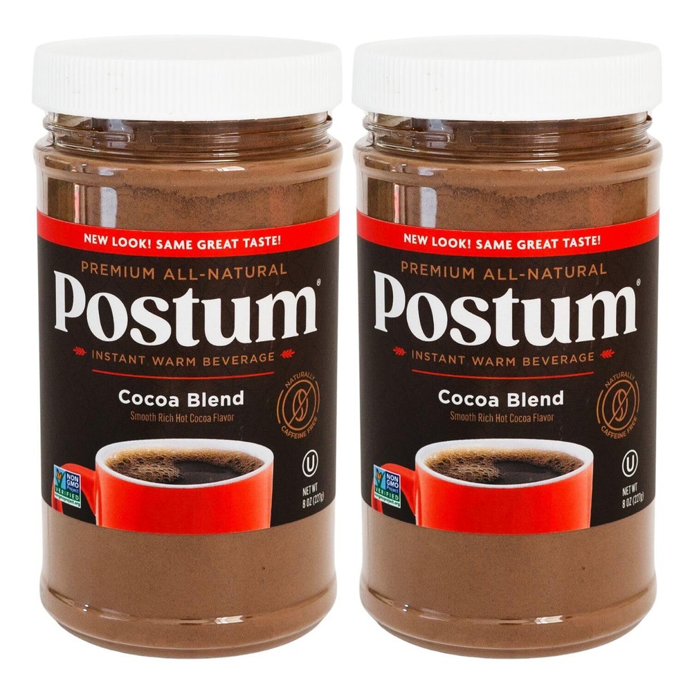 Cocoa Blend Flavor Coffee Substitute Caffeine Free Delight with Roasted Wheat...