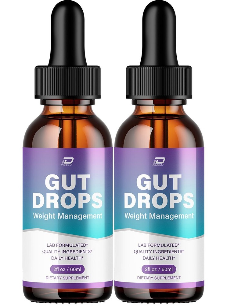 (2 Pack) Gut Drops – GutDrops Extra Strength All Natural Healthy Levels Support