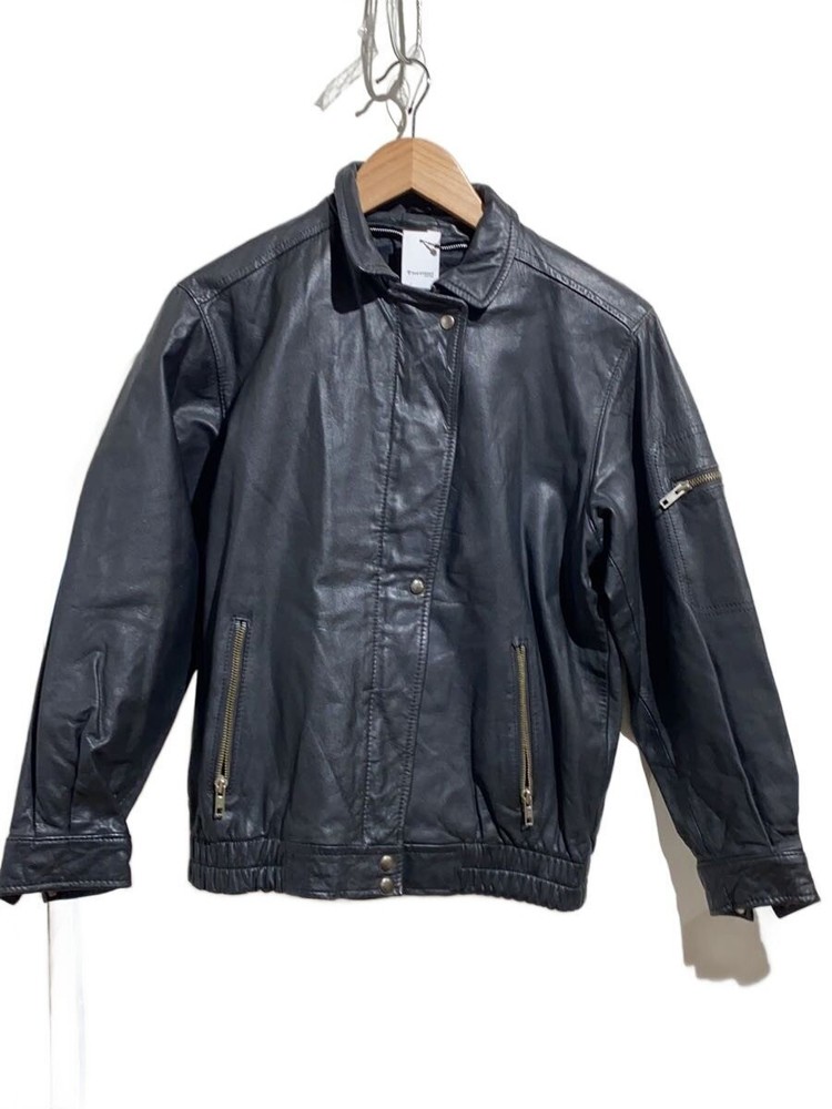 Leather Jacket Blouson/-/Leather/Blk 3464