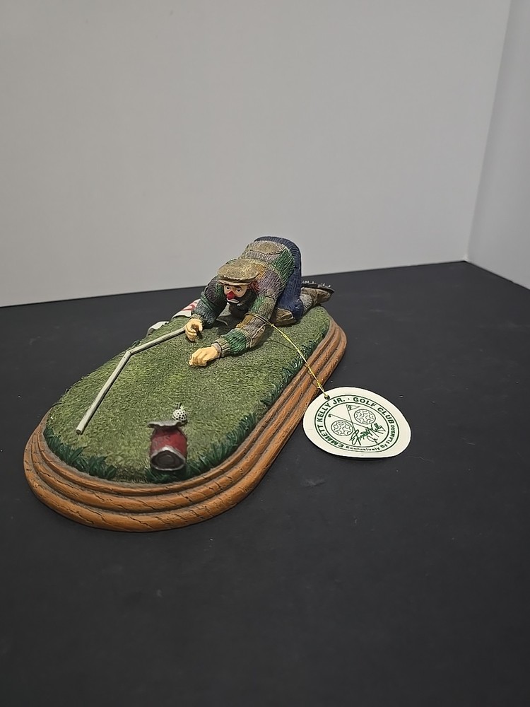 Vintage Emmett Kelly Jr Flambro Collection The Putt Rare HTF Figurine