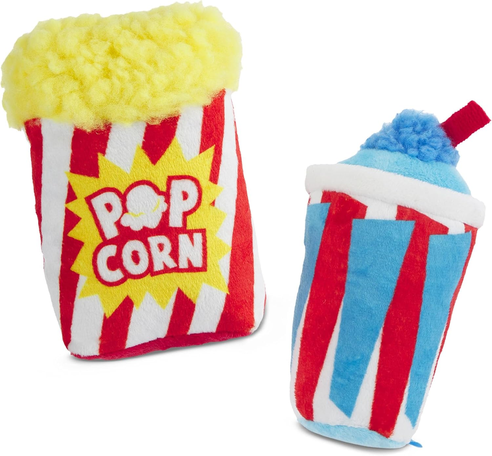 Movie Bites Dog Toy Bundle – Squeaky Dog Toys – Plush Dog Toys – Puppy and Pet T