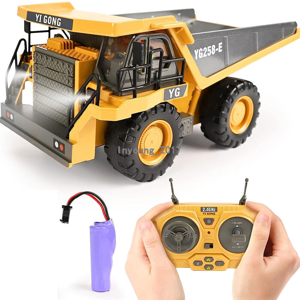 1:20 Remote Control Dump Truck RC Truck Toy Light Sound Toys for Boys Kids Gifts