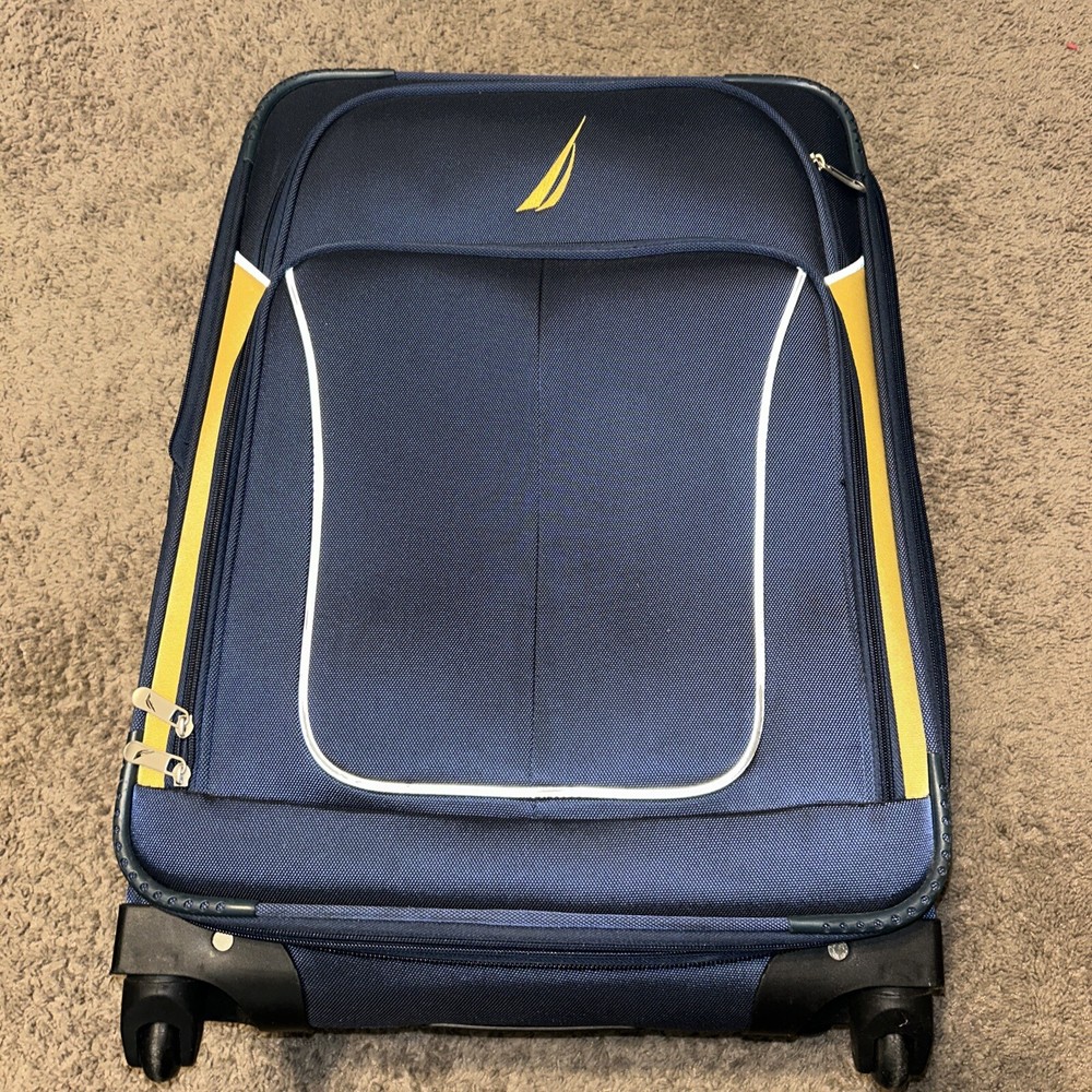 Vintage Nautica N83 Large Wheeled Suitcase with Measurements